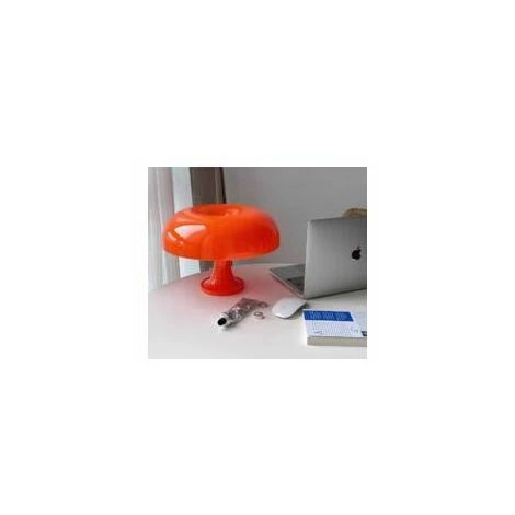 Lampe De Table Champignon Lampe De Table En Polycarbonate,4 Sources Lumineuses LED Gratuites,Orange,Avec Source Lumineuse 2 Lampe De Table Champignon Lampe De Table En Polycarbonate,4 Sources Lumineuses LED Gratuites,Orange,Avec Source Lumineuse – Image 2