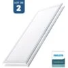 Pack De 2 Panneaux LED Slim 120X30 Cm - Driver Philips - 44W - UGR19 Blanc Neutre