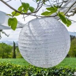 Boule Papier 35cm Ajourée Blanc 7 Boule Papier 35cm Ajourée Blanc -EUROPALAMP Soldes Magasin 10361729 3