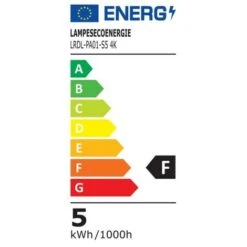 Lot De 5 Spot LED Encastrable Pour Plafond 5W Blanc Neutre Transformateur Intégré -EUROPALAMP Soldes Magasin 12706266 5