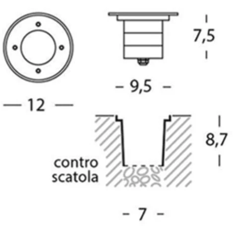 Spot Sovil Encastré LED 5W Acier 99117/09 2 Spot Sovil Encastré LED 5W Acier 99117/09 – Image 2