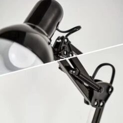 Lampe De Bureau LED Lampe De Table Noire Design Retro Métal Orientable & Pivotable 7 Lampe De Bureau LED Lampe De Table Noire Design Retro Métal Orientable & Pivotable -EUROPALAMP Soldes Magasin 13224077 3