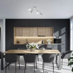 B.K.Licht Plafonnier LED 4 Spots Pivotants & Orientables, 4 Ampoules LED 2,9W GU10, Barre Spots Plafond Salon Salle à Manger Cuisine Couloir, 2 Bras Tournants, Lumière Blanche Chaude 8 B.K.Licht Plafonnier LED 4 Spots Pivotants & Orientables, 4 Ampoules LED 2,9W GU10, Barre Spots Plafond Salon Salle à Manger Cuisine Couloir, 2 Bras Tournants, Lumière Blanche Chaude -EUROPALAMP Soldes Magasin 13224091 4