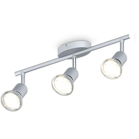 B.K.Licht Plafonnier LED 3 Spots Orientables, Spots Plafond Modernes, Plafonnier Salon Bureau Salle à Manger Cuisine Couloir, Lumière Blanche Chaude, 3 X 3W, GU10 2 B.K.Licht Plafonnier LED 3 Spots Orientables, Spots Plafond Modernes, Plafonnier Salon Bureau Salle à Manger Cuisine Couloir, Lumière Blanche Chaude, 3 X 3W, GU10 – Image 2