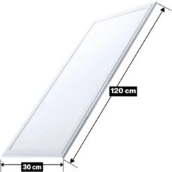 EUROPALAMP Dalle LED 40W 120x30 Blanc Neutre 4000k