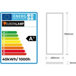 EUROPALAMP Dalle LED 40W 120x30 Blanc Neutre 4000k 9 EUROPALAMP Dalle LED 40W 120x30 Blanc Neutre 4000k -EUROPALAMP Soldes Magasin 13315451 5