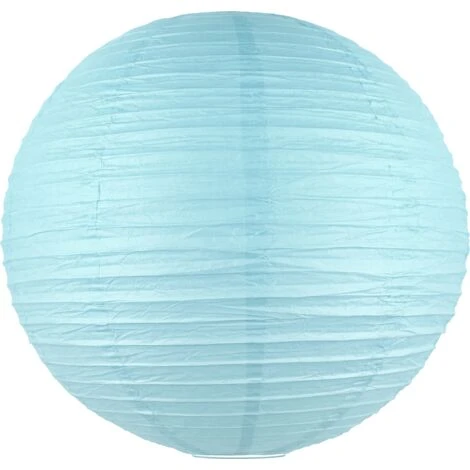 Boule Papier Bleu Ciel 50cm - Lampion Papier En Papier De Riz - Lanterne Japonaise Bleu Ciel Pour Décoration De Mariage, Anniversaire, Fêtes 1 Boule Papier Bleu Ciel 50cm - Lampion Papier En Papier De Riz - Lanterne Japonaise Bleu Ciel Pour Décoration De Mariage, Anniversaire, Fêtes