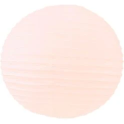 Boule Papier Rose Saumon 40cm - Lampion Papier En Papier De Riz - Lanterne Japonaise Rose Saumon Pour Décoration De Mariage, Anniversaire, Fêtes