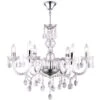 Lustre Plafonnier Suspendu Luminaire Cristal Pendule Lustres Clair Salon éclairage Globo 63116-6