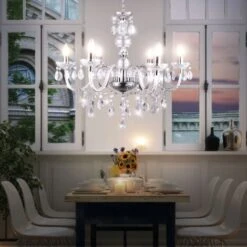 Lustre Plafonnier Suspendu Luminaire Cristal Pendule Lustres Clair Salon éclairage Globo 63116-6 9 Lustre Plafonnier Suspendu Luminaire Cristal Pendule Lustres Clair Salon éclairage Globo 63116-6 -EUROPALAMP Soldes Magasin 13540790 5