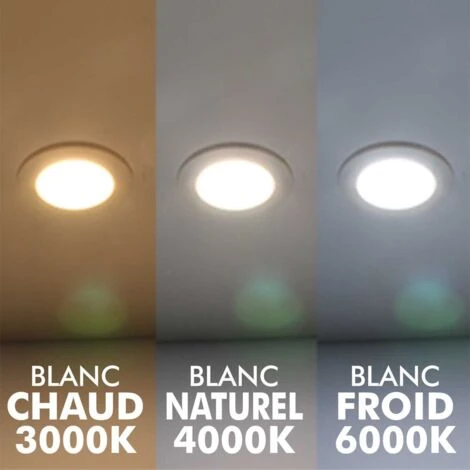 Lot De 10 Spot Encastrable LED Panel Extra-Plat 5W Eq 40W Température De Couleur: Blanc Chaud 3000K 5 Lot De 10 Spot Encastrable LED Panel Extra-Plat 5W Eq 40W Température De Couleur: Blanc Chaud 3000K – Image 5