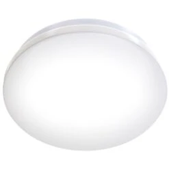 B.K.Licht Plafonnier LED Salle De Bain, Platine LED 12W Intégrée, 1200lm, éclairage Pièces Humides, IP44, Blanc Neutre 4000K, 230V, Ø 280mm