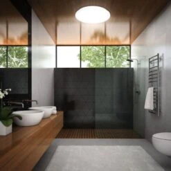 B.K.Licht Plafonnier LED Salle De Bain, Platine LED 12W Intégrée, 1200lm, éclairage Pièces Humides, IP44, Blanc Neutre 4000K, 230V, Ø 280mm -EUROPALAMP Soldes Magasin 16358435 4