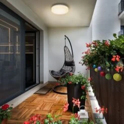 B.K.Licht Plafonnier LED Intérieur Extérieur Salle De Bain Balcon Terrasse IP54, 13W, 3000K, 1500lm I Ø 220mm 8 B.K.Licht Plafonnier LED Intérieur Extérieur Salle De Bain Balcon Terrasse IP54, 13W, 3000K, 1500lm I Ø 220mm -EUROPALAMP Soldes Magasin 16358877 4