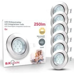 Lot De 6/10 Spots Encastrables Orientables GU10 Spots Plafond à Encastrer