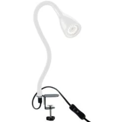 Lampe De Lecture LED / Luminaire De Chevet à Pince Blanche Dimmable Lampe De Table Lampe De Bureau