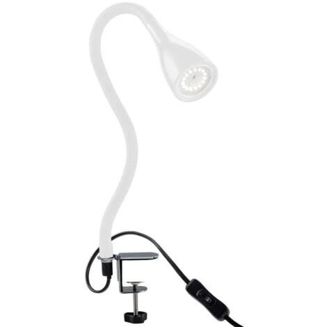 Lampe De Lecture LED / Luminaire De Chevet à Pince Blanche Dimmable Lampe De Table Lampe De Bureau 1 Lampe De Lecture LED / Luminaire De Chevet à Pince Blanche Dimmable Lampe De Table Lampe De Bureau