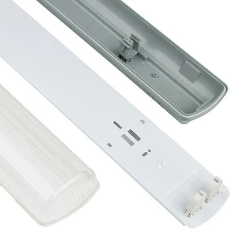 Réglette LED étanche Double Pour Tubes Lumineuse T8 120cm IP65 (boitier Vide) (Pack De 8) - SILAMP 4 Réglette LED étanche Double Pour Tubes Lumineuse T8 120cm IP65 (boitier Vide) (Pack De 8) - SILAMP – Image 4