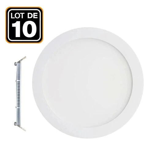 EUROPALAMP 10 Spot Encastrable LED 6W Rond Extra-Plat - Blanc Chaud 3000K 1 EUROPALAMP 10 Spot Encastrable LED 6W Rond Extra-Plat - Blanc Chaud 3000K