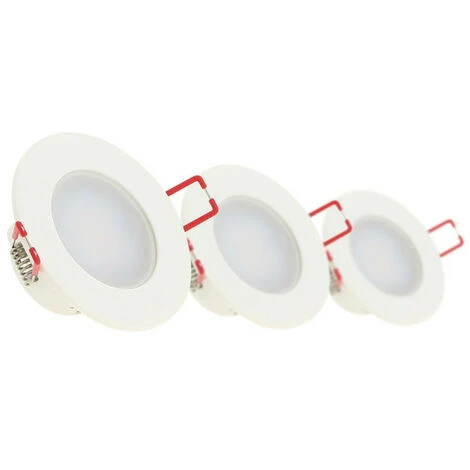 Xanlite - Lot De 3 Spots Encastrable LED Intégrés - IP 65 Pour Salle De Bain - Cons. 5W (eq. 50W) - 345 Lumens - Blanc Neutre - PACK3SEL345CWIP 1 Xanlite - Lot De 3 Spots Encastrable LED Intégrés - IP 65 Pour Salle De Bain - Cons. 5W (eq. 50W) - 345 Lumens - Blanc Neutre - PACK3SEL345CWIP