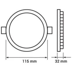 Spot LED Rond Extra Plat 6W Ø115mm Dimmable Température Variable - Blanc - SILAMP -EUROPALAMP Soldes Magasin 19306199 4