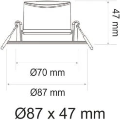 Lot De 3 Spots LED Encastrable IP65 - Spécial Salle De Bain - 6.5W 570 LM 3000K - Garantie 2 Ans -EUROPALAMP Soldes Magasin 19322921 3