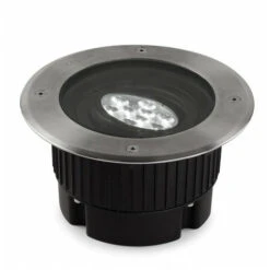 Spot à Encastrer Gea, Led 3000k 9W, Technopolymère, Acier Inoxydable Et Verre