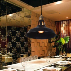 3pcs Rétro Lustre Suspension E27 27cm Luminaire Style Industrielle Pour Salon Couloir Cuisine Noir 8 3pcs Rétro Lustre Suspension E27 27cm Luminaire Style Industrielle Pour Salon Couloir Cuisine Noir -EUROPALAMP Soldes Magasin 20463927 4