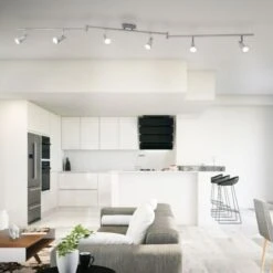 Plafonnier LED Barre Lumineuse 6 Spots éclairage Plafond Spots Modernes -EUROPALAMP Soldes Magasin 23109730 4