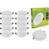 Lot De 20 Spot Encastrable LED Downlight Panel Extra-Plat 3W Blanc Froid 6000K