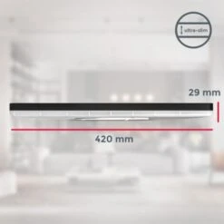 B.K.Licht Plafonnier LED Ultra Plat 29mm Avec Rétroéclairage Indirect, Platine LED 22W Intégrée, 3000Lm, Lumière Blanche Neutre 4000K, éclairage Plafond 42x42cm -EUROPALAMP Soldes Magasin 24633177 5