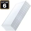 EUROPALAMP Lot 6 Dalles LED 40W 120x30 Blanc Foid 6000k
