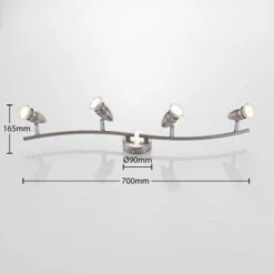 LED Plafonnier 'Kalean' En Métal Pour Salon & Salle à Manger -EUROPALAMP Soldes Magasin 26934119 4