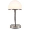 B.K.Licht Lampe De Table Abat-jour Verre Graduable Par Variateur Tactile Intégré Dimmable E14 Lampe De Chevet Verre Opale