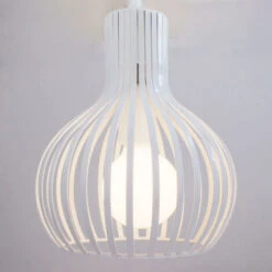 Lustre Suspensions Industrielle Cage Fer Lustre Abat-Jour E27 Blanc 9 Lustre Suspensions Industrielle Cage Fer Lustre Abat-Jour E27 Blanc -EUROPALAMP Soldes Magasin 27611239 5
