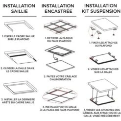 EUROPALAMP Dalle LED 600x600 40W Blanc Froid 6000k Haute Luminosité - Plusieurs Modèles Disponibles 7 EUROPALAMP Dalle LED 600x600 40W Blanc Froid 6000k Haute Luminosité - Plusieurs Modèles Disponibles -EUROPALAMP Soldes Magasin 27978369 3
