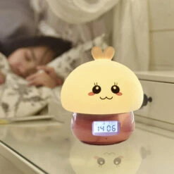 Réveil Enfants Filles, Lumière Réveil Réveil Lumière, Réveil Numérique à Piles Sans Coche, Cadeaux Pour Filles Petite Amie Femmes Maman, Rose -EUROPALAMP Soldes Magasin 28030499 3