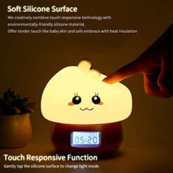 Réveil Enfants Filles, Lumière Réveil Réveil Lumière, Réveil Numérique à Piles Sans Coche, Cadeaux Pour Filles Petite Amie Femmes Maman, Rose -EUROPALAMP Soldes Magasin 28030499 4