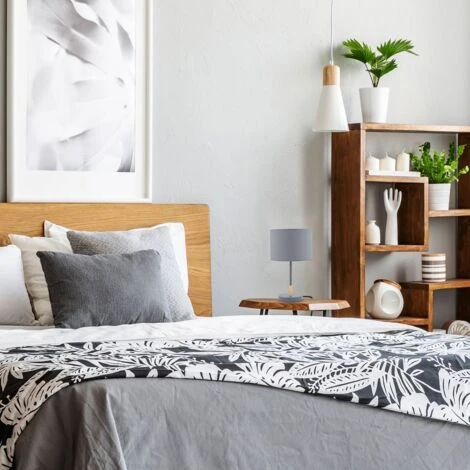 Lampe De Table Tissu Gris, Douille E27, Ø 20cm, Interrupteur Câble, Câble De 140cm Lampe De Chevet 5 Lampe De Table Tissu Gris, Douille E27, Ø 20cm, Interrupteur Câble, Câble De 140cm Lampe De Chevet – Image 5