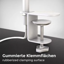 Lampe De Lecture Pivotante Retro Industriel Avec Interrupteur à Câble I Patte à Vis I E27 I Lampe à Pince I Métal I Blanc 9 Lampe De Lecture Pivotante Retro Industriel Avec Interrupteur à Câble I Patte à Vis I E27 I Lampe à Pince I Métal I Blanc -EUROPALAMP Soldes Magasin 28271690 5