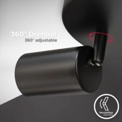 Plafonier 3 Spots I Spots Pivotants & Orientables I GU10 I Noir-mat I Livré Sans Ampoules -EUROPALAMP Soldes Magasin 28497395 3