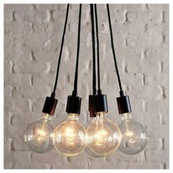 Lustre Suspension Araignee E27 Douille Rétro Industriel Abat-jour Noir, DIY Ajustable Longueur Avec 1.5m Fil, 8 Bras (pas D'ampoule) 8 Lustre Suspension Araignee E27 Douille Rétro Industriel Abat-jour Noir, DIY Ajustable Longueur Avec 1.5m Fil, 8 Bras (pas D'ampoule) -EUROPALAMP Soldes Magasin 28992123 4