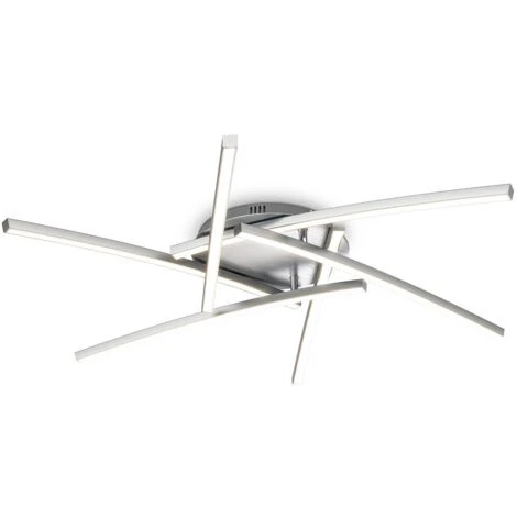 Plafonnier LED 24W, 6 Platines LED, Orientable, 2880Lm, 3000K Blanc Chaud, Lampe Plafond Métal Aluminium Brossé Salon Cuisine 1 Plafonnier LED 24W, 6 Platines LED, Orientable, 2880Lm, 3000K Blanc Chaud, Lampe Plafond Métal Aluminium Brossé Salon Cuisine