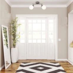 Plafonnier LED Pivotant Avec Abat-jour En Verre I Couleur De Lumière Blanche Chaude I 2x 5W I 3.000 K I E14 I 2x 470lm I 2-flamme -EUROPALAMP Soldes Magasin 30191544 3