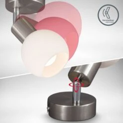 Spot LED Pivotant Pour Plafond Avec Abat-jour En Verre I Couleur De Lumière Blanche Chaude I 5W I 3.000 K I E14 I 470lm I 1-flamme -EUROPALAMP Soldes Magasin 30191550 3