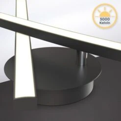 B.K.Licht I Plafonnier 12W, 2 Platines LED Pivotantes, 3000K Blanc Chaud, Noir, 1100 Lumen -EUROPALAMP Soldes Magasin 30191552 3