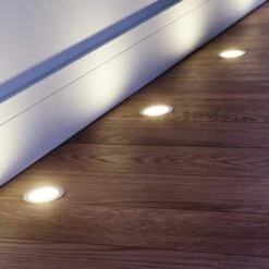 Kit 3 Spots Led Ronds à Encastrer Parquet 12V 9 Led/spot Blanc Chaud 6 Kit 3 Spots Led Ronds à Encastrer Parquet 12V 9 Led/spot Blanc Chaud -EUROPALAMP Soldes Magasin 30765254 3