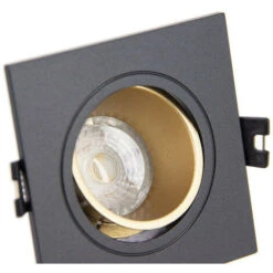 Xanlite - Lot 3 Spots GU10 50W 2700K Carré Orientable Noir Et Or IP20 - PACK3SP50CANO 8 Xanlite - Lot 3 Spots GU10 50W 2700K Carré Orientable Noir Et Or IP20 - PACK3SP50CANO -EUROPALAMP Soldes Magasin 31819498 4