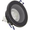 Xanlite - Spot GU10 50W 4000K Rond Noir IP44 - SP50RIP44NCW
