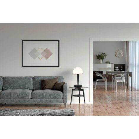 Lampe De Table Avec Abat-jour En Verre, Graduable Par Variateur Tactile Intégré Sur 3 Niveaux, Pour Ampoule E14 (non Fournie), Lampe De Chevet, Verre Opale 5 Lampe De Table Avec Abat-jour En Verre, Graduable Par Variateur Tactile Intégré Sur 3 Niveaux, Pour Ampoule E14 (non Fournie), Lampe De Chevet, Verre Opale – Image 5